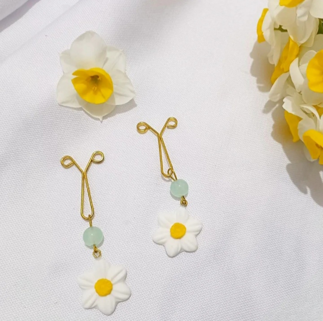 گیره روسری گل نرگس