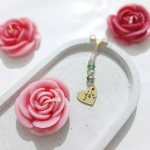 گیره روسری با آویز قلبی یا فاطمه (س)