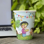 لیوان کاغذی طرح عید آمده در این جهان  خوشا به حال شیعان- نیمه شعبان