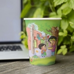 لیوان کاغذی طرح عید آمده در این جهان  خوشا به حال شیعان- نیمه شعبان