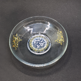نعلبکی بلور طرح چای روضه مدل 4568 مذهبی و هیئتی | فروشگاه دیدار