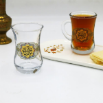 استکان کمر باریک طرح یا محمد بن علی الجواد