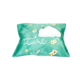 کاور دستمال کاغذی مخمل من گلی دارم که عالم را گلستان می کند