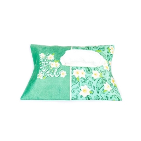 کاور دستمال کاغذی مخمل من گلی دارم که عالم را گلستان می کند