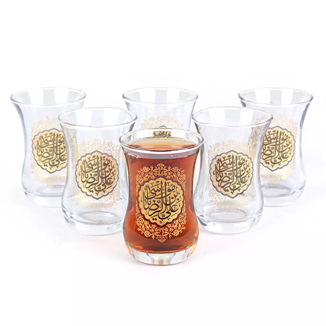 استکان کمر باریک طرح  السلام علیک یا علی بن موسی الرضا - دهه کرامت