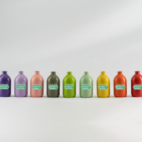 تصویر  گلدان شیشه ای کوچک طرح تو هر زمان که بیایی بهار خواهد بود / رنگی - پاستلی