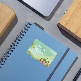 برچسب مستطیل طرح امام مهربانم دوستت دارم - بسته 50 عددی