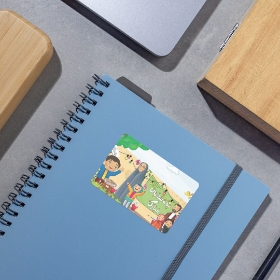 برچسب مستطیل طرح نیمه شعبان مبارک - بسته 50 عددی