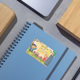 برچسب مستطیل طرح عید مبارک - بسته 50 عددی