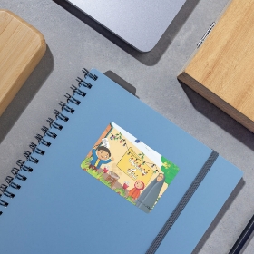 برچسب مستطیل طرح نیمه شعبان مبارک - بسته 50 عددی