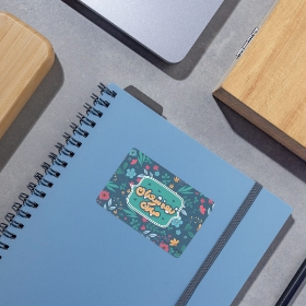 برچسب مستطیل طرح نیمه شعبان مبارک - بسته 50 عددی