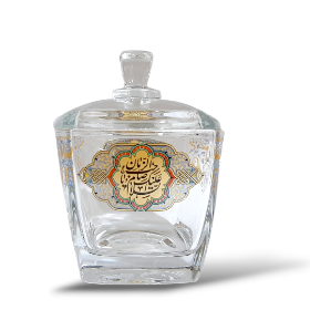 قندان بلور طرح السلام علیک یا صاحب الزمان - نیمه شعبان