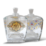 قندان بلور طرح السلام علیک یا صاحب الزمان - نیمه شعبان