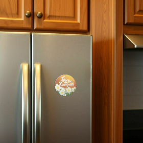 مگنت دایره اللهم عجل لولیک الفرج - گل نرگس