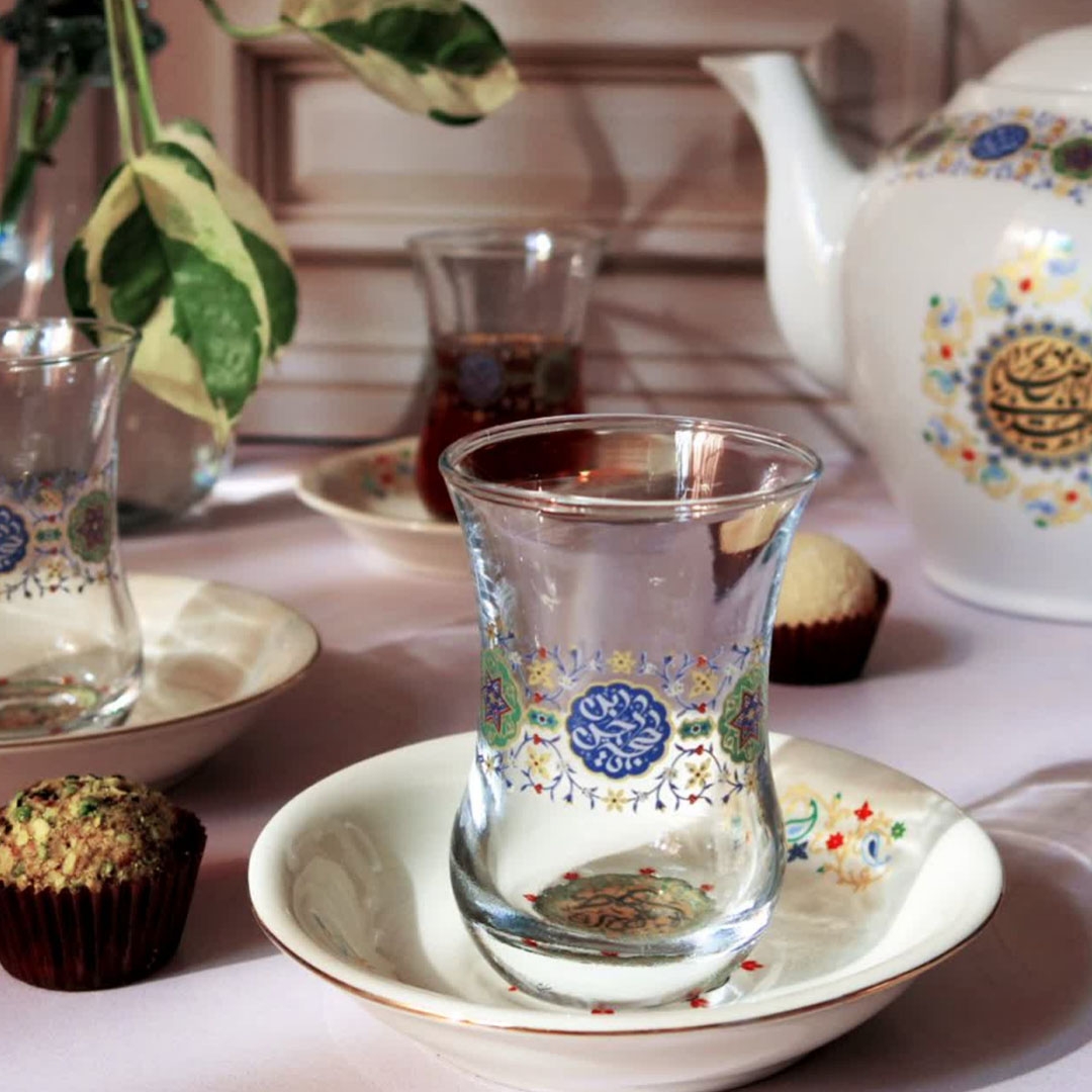 استکان کمر باریک طرح  حجة بن الحسن - نیمه شعبان