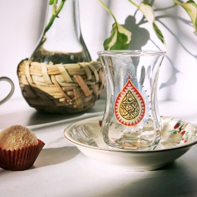 استکان کمر باریک طرح یا علی اکبر - محرم