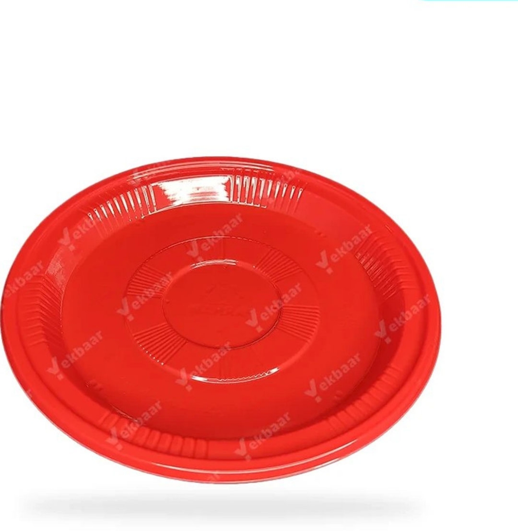 پیش دستی یکبار مصرف - قرمز- بسته 25 عددی