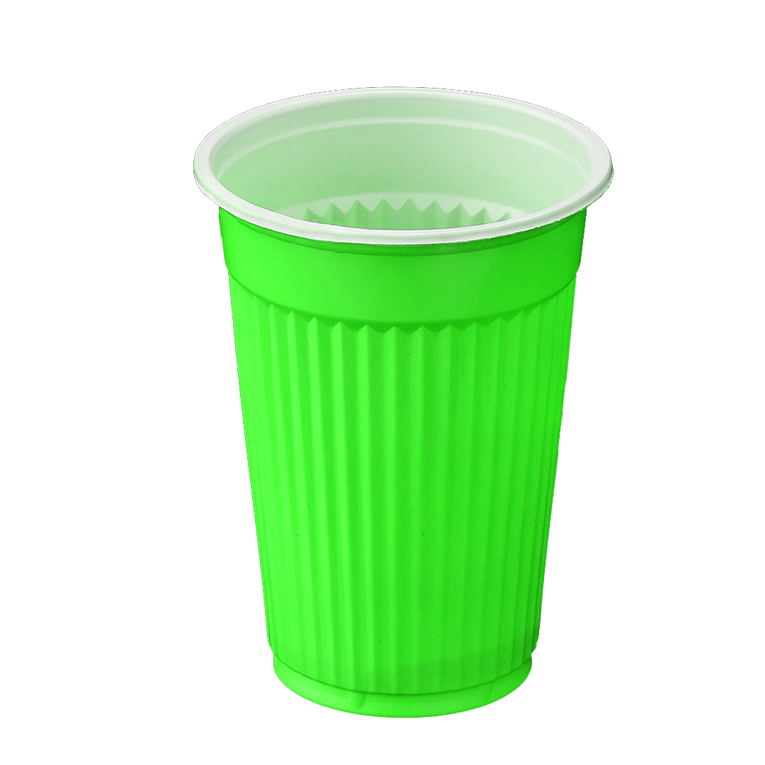 تصویر  لیوان یکبار مصرف / سبز/ بسته 50 عددی