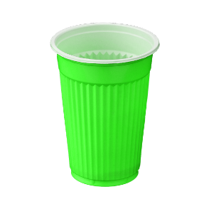 تصویر  لیوان یکبار مصرف / سبز/ بسته 50 عددی