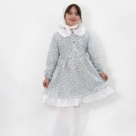 تصویر  پیراهن دخترانه آیسو / آبی