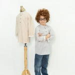 تصویر  بلوز پسرانه کسری / طوسی