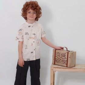 تصویر  بلوز پسرانه کاوه / کرم