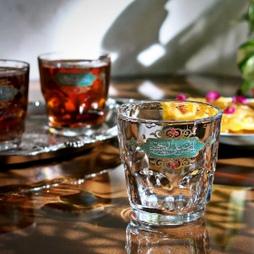 استکان عینکی طرح یا حسن بن علی ایها المجتبی- رمضان