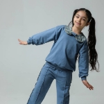 تصویر  بلوز شلوار دخترانه طرح دریا