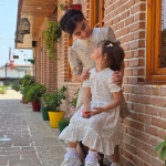 تصویر  پیراهن دخترانه / کرم