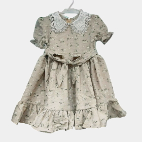 تصویر  پیراهن دخترانه / کرم