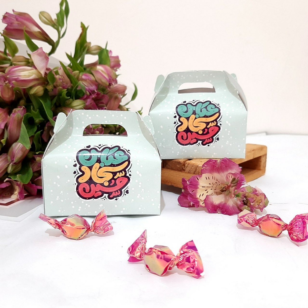 خرید جعبه شکلات طرح میلاد سه نور | فروشگاه فرهنگی دیدار