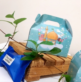 جعبه شکلات طرح سلام بر امام رئوف - بسته 50 عددی