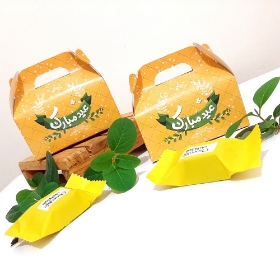 جعبه شکلات طرح عید مبارک - بسته 50 عددی