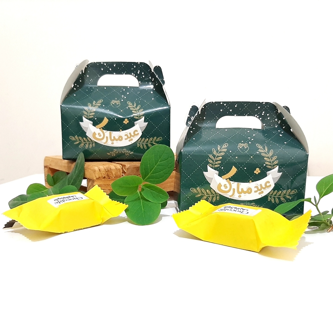 جعبه شکلات طرح عید مبارک - بسته 50 عددی
