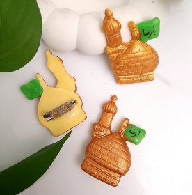 تصویر  نشان سینه گنبد طرح یا رضا