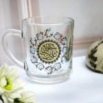 مدل لیوان دسته‌ دار طرح یا علی ابن ابی‌طالب مدل ۵۰۳۰ بلور | فروشگاه دیدار