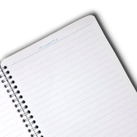 دفتر خط دار سیمی طرح دختر ها فرشته اند - سبز تیره