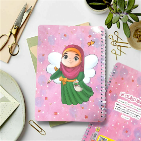 دفتر خط دار سیمی طرح حجاب