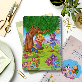 دفتر سیمی خط دار طرح پارک