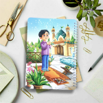 دفتر سیمی خط دار طرح عبادت