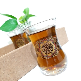 استکان کمر باریک طرح  یا فاطمه المعصومه- دهه کرامت