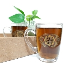 استکان دسته دار بزرگ طرح یا فاطمه المعصومه- دهه کرامت