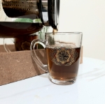 استکان دسته دار بزرگ طرح یا فاطمه المعصومه- دهه کرامت