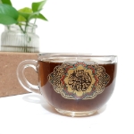 فنجان بلور طرح یا فاطمه المعصومه - دهه کرامت