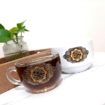 فنجان بلور طرح یا فاطمه المعصومه - دهه کرامت