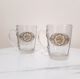 استکان دسته دار بزرگ طرح یا علی بن موسی الرضا- دهه کرامت