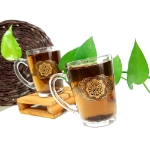 استکان دسته دار بزرگ طرح یا حسن بن علی المجتبی - رمضان