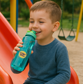 قمقمه رنگی طرح من یار امیر مومنانم - قمقمه عید غدیر - لوازم التحریر مذهبی و عید غدیر