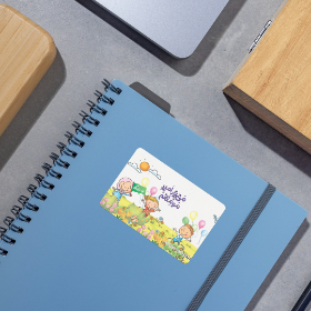 برچسب مستطیل طرح من یار امیر مومنانم - برچسب بسته بندی شکلات - عید غدیر- برچسب مذهبی- برچسب کودکانه