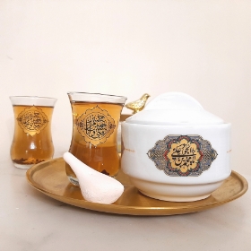 قندان چینی طرح  یا محمد بن علی الجواد- قندان مذهبی